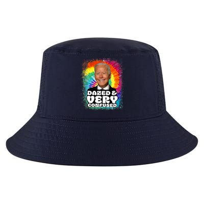 Biden Dazed And Very Confused Tiedye Funny Anti Joe Biden Cool Comfort Performance Bucket Hat