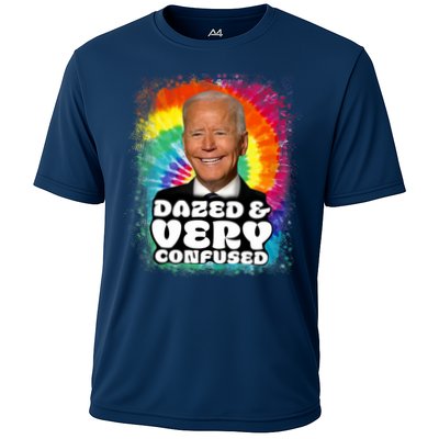 Biden Dazed And Very Confused Tiedye Funny Anti Joe Biden Performance Shirt