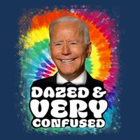 Biden Dazed And Very Confused Tiedye Funny Anti Joe Biden Cooling Performance Crew T-Shirt