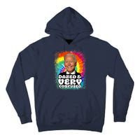 Biden Dazed And Very Confused Tiedye Funny Anti Joe Biden Tall Hoodie