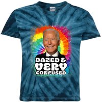 Biden Dazed And Very Confused Tiedye Funny Anti Joe Biden Kids Tie-Dye T-Shirt