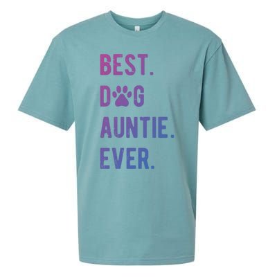 Best Dog Auntie Ever Dog Auntie Gift Dog Auntie Meaningful Gift Sueded Cloud Jersey T-Shirt