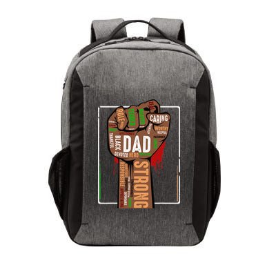 Black Dad African American Melanin Pride Black History Month Vector Backpack