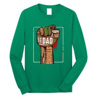 Black Dad African American Melanin Pride Black History Month Long Sleeve Shirt