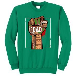 Black Dad African American Melanin Pride Black History Month Sweatshirt