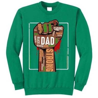 Black Dad African American Melanin Pride Black History Month Sweatshirt