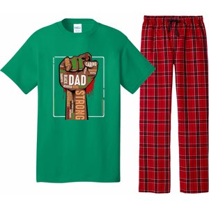 Black Dad African American Melanin Pride Black History Month Pajama Set