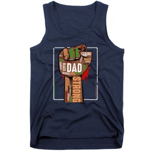 Black Dad African American Melanin Pride Black History Month Tank Top