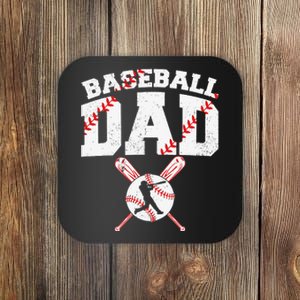 Baseball Dad Apparel Dad Baseball Father's Day Coaster