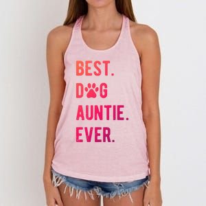 Best Dog Auntie Ever Dog Auntie Gift Dog Auntie Meaningful Gift Women's Knotted Racerback Tank