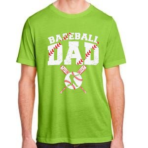 Baseball Dad Apparel Dad Baseball Fathers Day Adult ChromaSoft Performance T-Shirt