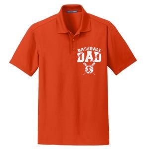 Baseball Dad Apparel Dad Baseball Fathers Day Dry Zone Grid Polo