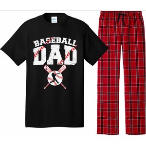 Baseball Dad Apparel Dad Baseball Fathers Day Pajama Set