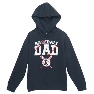 Baseball Dad Apparel Dad Baseball Fathers Day Urban Pullover Hoodie