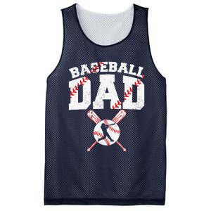 Baseball Dad Apparel Dad Baseball Fathers Day Mesh Reversible Basketball Jersey Tank