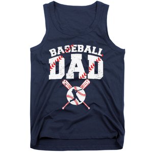 Baseball Dad Apparel Dad Baseball Fathers Day Tank Top