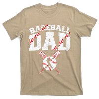 Baseball Dad Apparel Dad Baseball Fathers Day T-Shirt