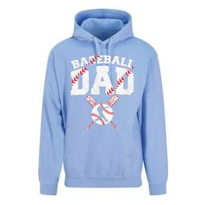 Baseball Dad Apparel Dad Baseball Fathers Day Unisex Surf Hoodie