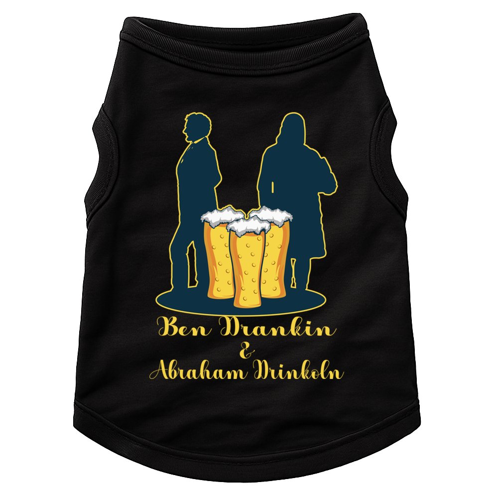 Ben Drankin American Alcoholic Gift Doggie Tank