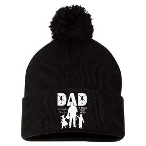 Blackhawk - Dad, A Daughter's First Love, A Son's First Hero Pom Pom 12in Knit Beanie