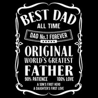 Best Dad All Time Dad No1 Fathers Day Cooling Performance Crew T-Shirt