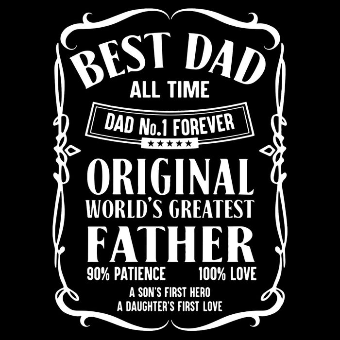 Best Dad All Time Dad No1 Fathers Day Cooling Performance Crew T-Shirt