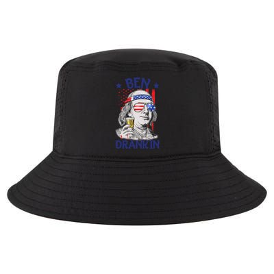 Ben Drankin American Flag 4th Of July Funny Patriot Usa Great Gift Cool Comfort Performance Bucket Hat