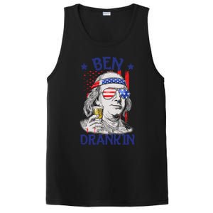 Ben Drankin American Flag 4th Of July Funny Patriot Usa Great Gift PosiCharge Competitor Tank