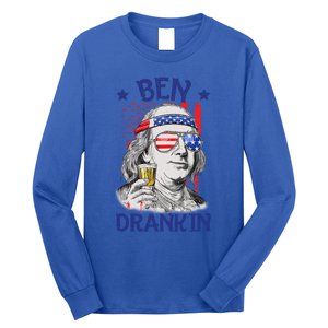 Ben Drankin American Flag 4th Of July Funny Patriot Usa Great Gift Long Sleeve Shirt