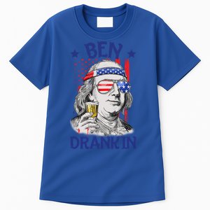 Ben Drankin American Flag 4th Of July Funny Patriot Usa Great Gift Tall T-Shirt