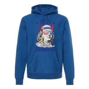 Ben Drankin American Flag 4th Of July Funny Patriot Usa Great Gift Premium Hoodie