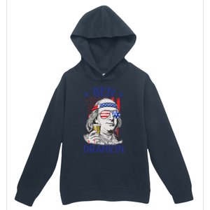 Ben Drankin American Flag 4th Of July Funny Patriot Usa Great Gift Urban Pullover Hoodie