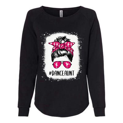 Bleached Dance Aunt Life Messy Bun Ballet Dancing Womens California Wash Sweatshirt