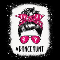 Bleached Dance Aunt Life Messy Bun Ballet Dancing Wool Snapback Cap