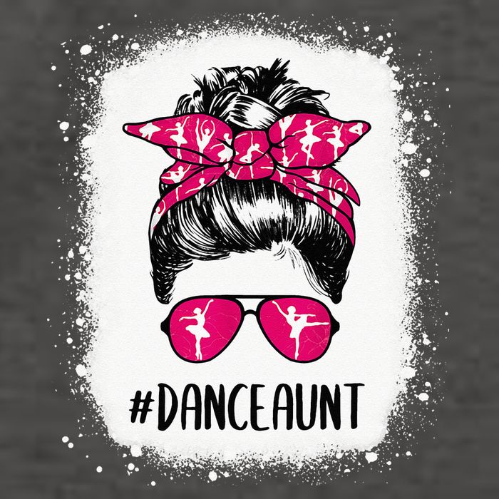 Bleached Dance Aunt Life Messy Bun Ballet Dancing Vector Backpack