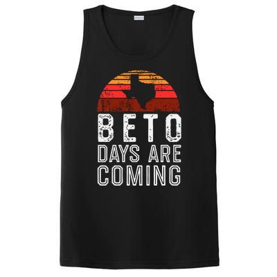 Beto Days Are Coming Shirt, Texas Retro Vintage Distressed PosiCharge Competitor Tank