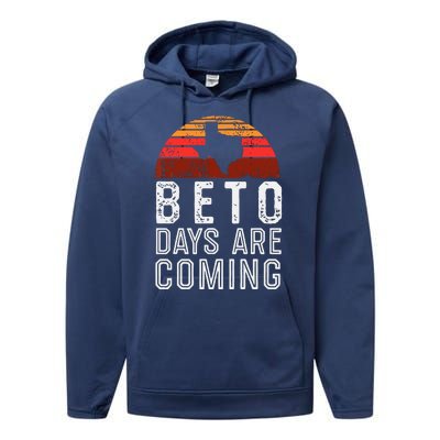 Beto Days Are Coming Shirt, Texas Retro Vintage Distressed Performance Fleece Hoodie