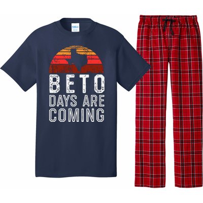 Beto Days Are Coming Shirt, Texas Retro Vintage Distressed Pajama Set