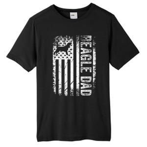 Beagle Dad American American Flag Dog Tall Fusion ChromaSoft Performance T-Shirt