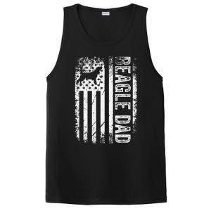 Beagle Dad American American Flag Dog PosiCharge Competitor Tank