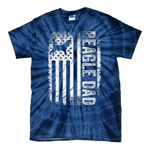 Beagle Dad American American Flag Dog Tie-Dye T-Shirt