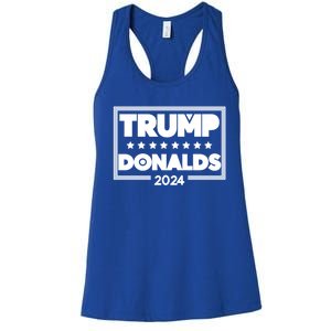 Byron Donalds And Donald Trump Election 2024 Funny Gift Women's Racerback Tank