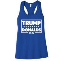 Byron Donalds And Donald Trump Election 2024 Funny Gift Women's Racerback Tank