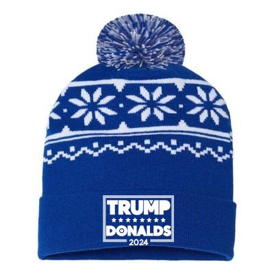 Byron Donalds And Donald Trump Election 2024 Funny Gift USA-Made Snowflake Beanie