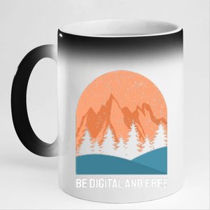 Be Digital And Free 11oz Black Color Changing Mug