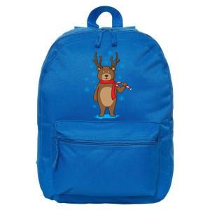 Bear Dressed As Reindeer With Candy Cane Xmas Gift 16 in Basic Backpack