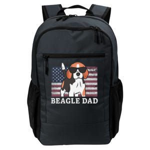 Beagle Dad American Flag 4th Of July Patriotic Beagle Design Great Gift Daily Commute Backpack