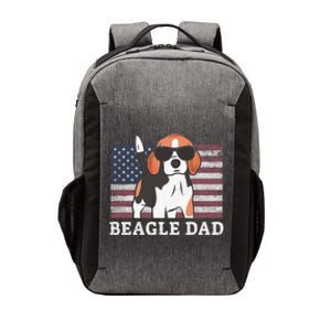 Beagle Dad American Flag 4th Of July Patriotic Beagle Design Great Gift Vector Backpack