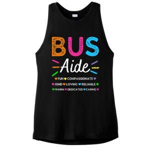 Bus Driver Aide Back to School Matching Group Squad Ladies PosiCharge Tri-Blend Wicking Tank