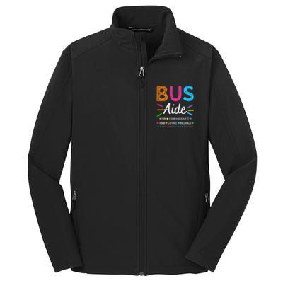 Bus Driver Aide Back to School Matching Group Squad Core Soft Shell Jacket